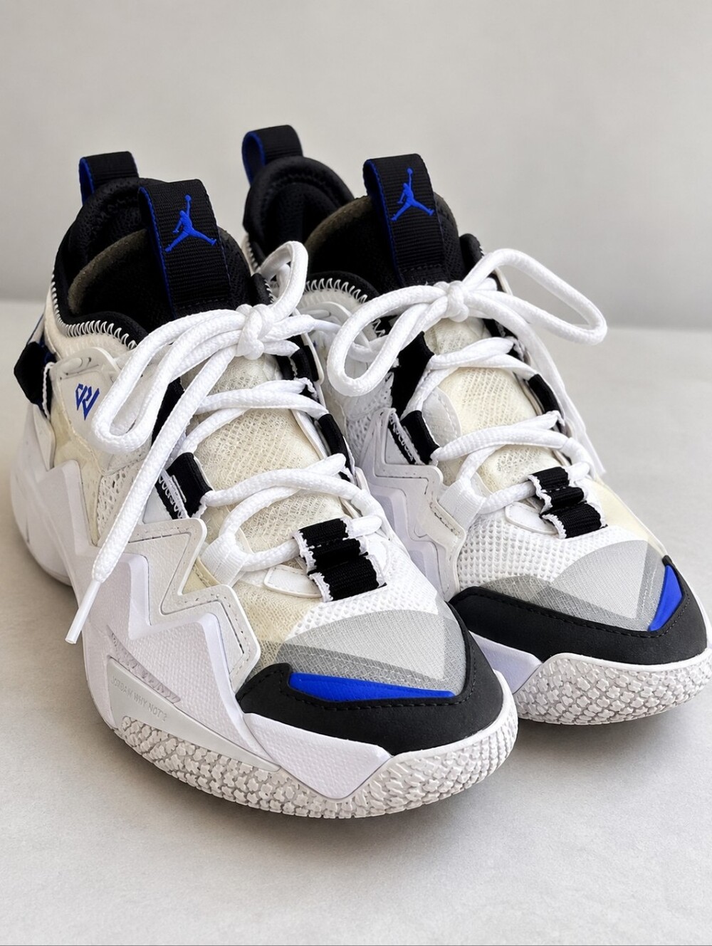 Nike Jordan Why Not? Basketball Shoes White Black Blue | Excellent Condition